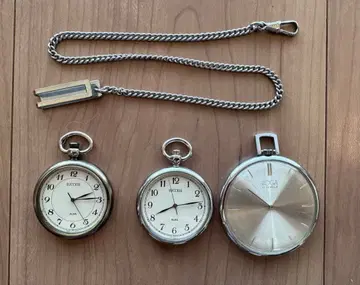 [새상품급] 회중시계 3점 & 체인 세트