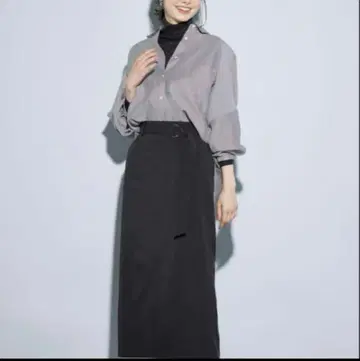 PLST 택 포함 새상품 시어 돌먼 볼륨 셔츠 S 그레이