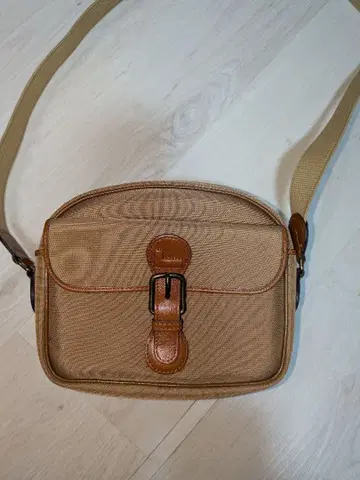 LANCEL 베이지 캔버스 숄더백