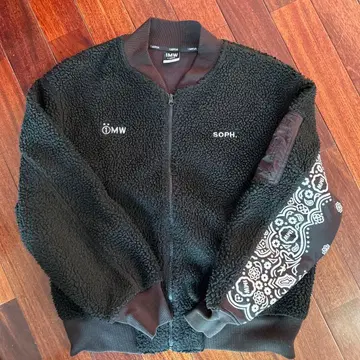 GU soph 반다나 페이즐리 무늬 ma-1 보아 블랙 S