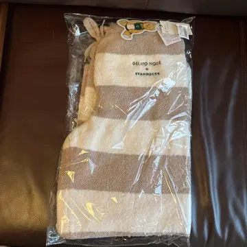 gelato pique 파우더 베어 자수 보더 롱 팬츠 베이지