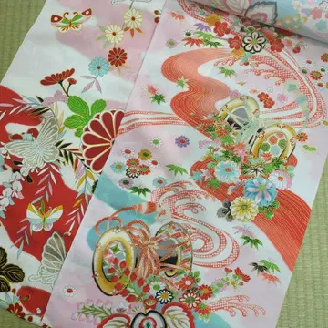 새상품 유젠 옷감 2벌 세트 4