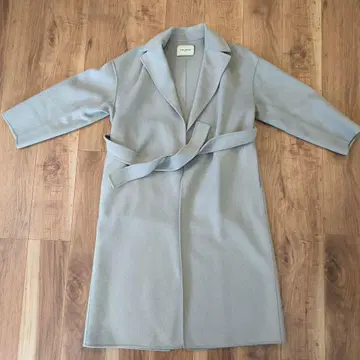 UNITED ARROWS 라이트 그레이 롱 코트