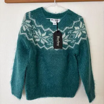 할리 틸 눈꽃 패턴 긴팔 스웨터 34