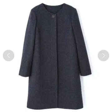 새상품급 NATURAL BEAUTY BASIC 트위드 롱 코트