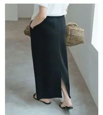 [ 새상품급 ] Spick & Span 타이트 롱 맥시 스커트 38 블랙