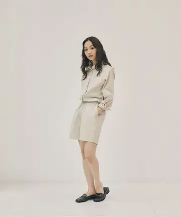 randeboo shirt set up 셋업 베이지