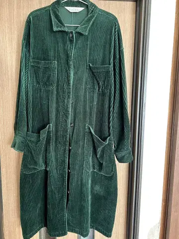 MIDIUMI 코듀로이 코트 그린