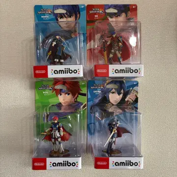 닌텐도 amiibo 피규어 4개 세트 마르스, 아이크, 로이, 루키나