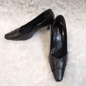 Dona Miss 도나미스 엘레강스 펌프스 천연 가죽 블랙 블랙 23.5