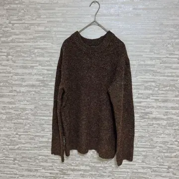 컴시즘 모코모코 긴팔 니트 브라운 M 상당 루즈핏