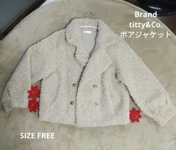 titty&Co. 보아 자켓 크림색 SIZE FREE