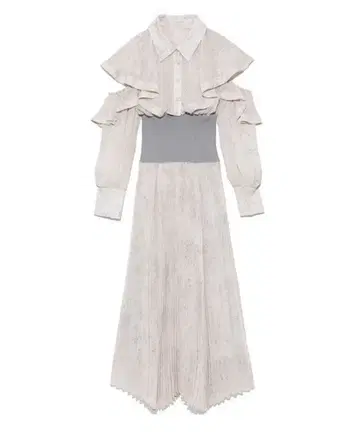 snidel 허리 리브 셔츠 원피스