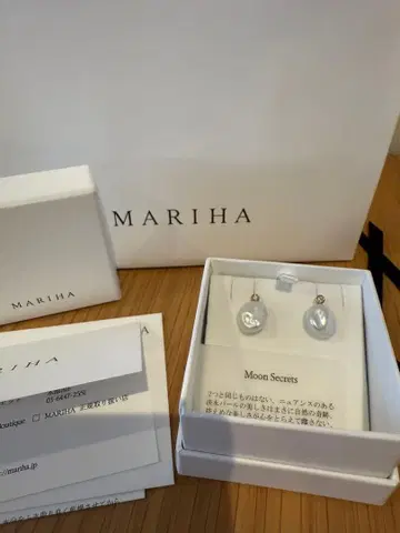 MARIHA Moon secrets 다이아&펄 귀걸이