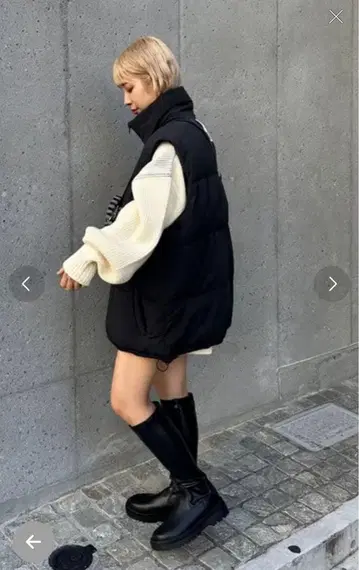 새상품급 CHADAPANIC 다운 베스트 M 빅 실루엣