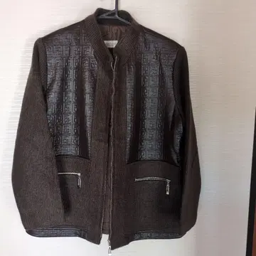 브라운 니트 자켓 포켓 부착 M 사이즈