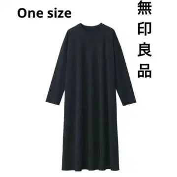6990엔 새상품 무인양품 긴팔  원피스 그레이 ONESIZE
