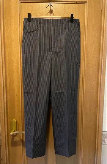 빈티지 50s 스트라이프 슬랙스 백 포켓 부착