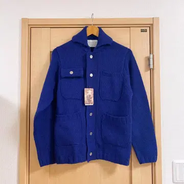 TOMORROWLAND tricot / 하이랜드 울 니트 블루종