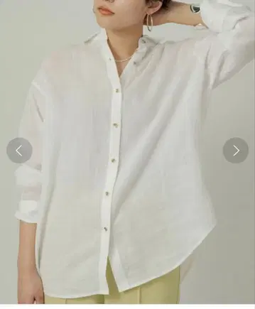 라운지 드레스 린넨 백 타이 셔츠