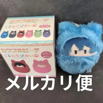 컬러풀 피치 나오키리 호두 싸개 봉제 인형 마스코트 키링