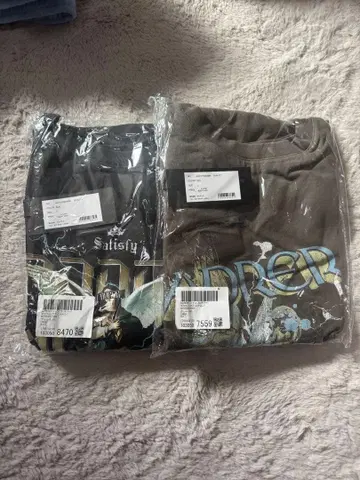 헤비 코튼 빈티지 라이크 레트로 로고 프린트 피그먼트 T셔츠