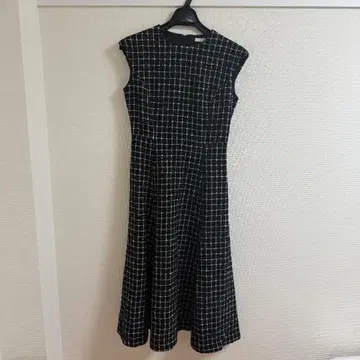 EPOCA 트위드 플레어 원피스