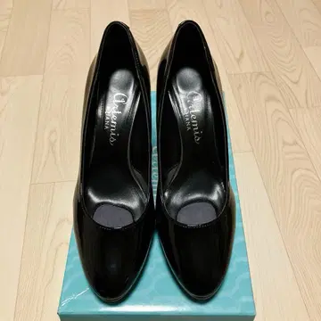 DIANA 블랙 오픈토 하이힐