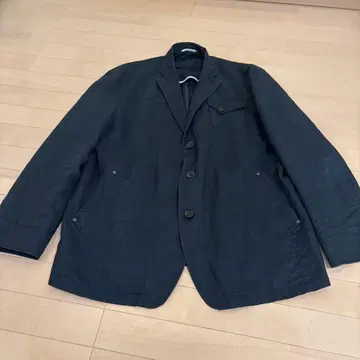다크 블루 버튼 자켓 3L
