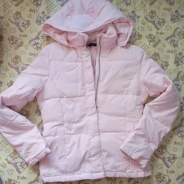 새상품급 핑크 다운 자켓