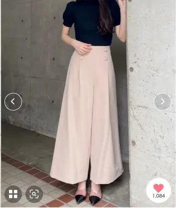 MIIA 베이지 와이드 팬츠 멀티 사이즈