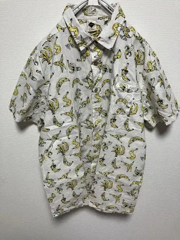 TCSS 바나나 패턴 반팔 셔츠 X LARGE