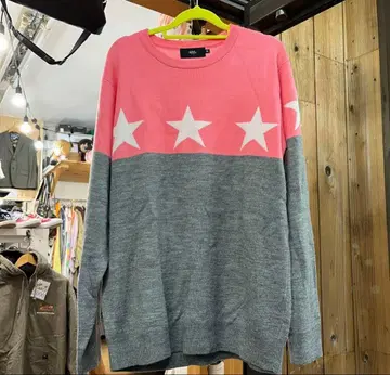 AZUL BY MOUSSY 핑크 니트 남성용 사이즈 M