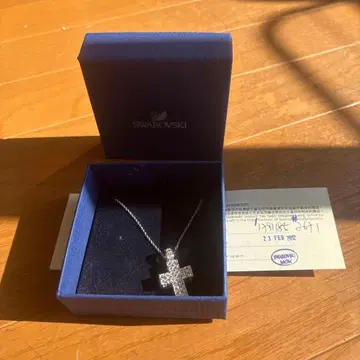 Swarovski 크로스 디자인 목걸이