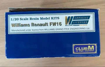 클럽 M 1/20 윌리엄즈 FW16 CLUB M WILLIAMS