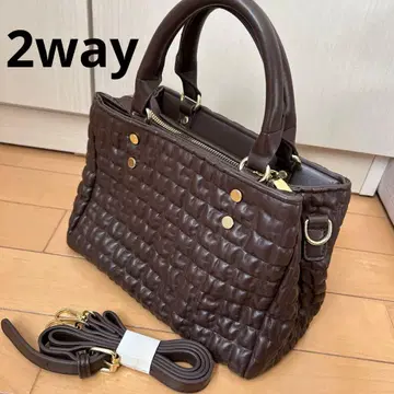 퀼팅풍 백 브라운