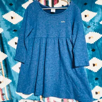 [ 새상품급 ] x-girl 파랑 튜닉 긴팔 M