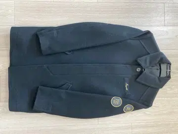 보이콧 블랙 울 피코트