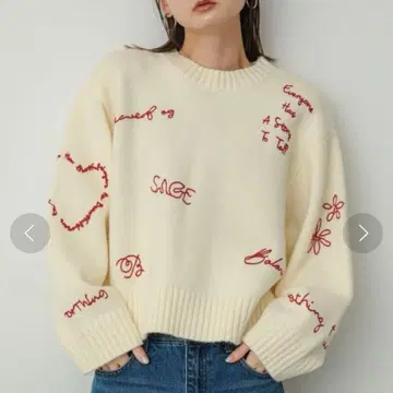 SENSE OF PLACE 자수 디자인 스웨터