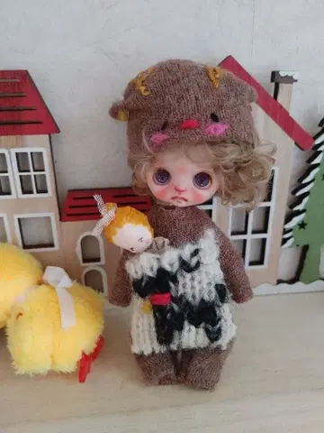 미니 브라이스 아웃핏 미니 브라이스 루돌프풍 인형옷