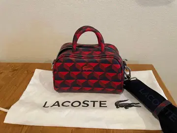 LACOSTE 기하학 패턴 숄더백