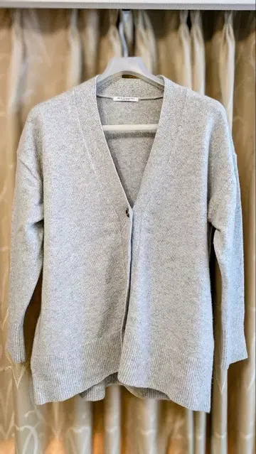 뷰티 앤 유스 울 캐시미어 오버 사이즈 V넥 가디건