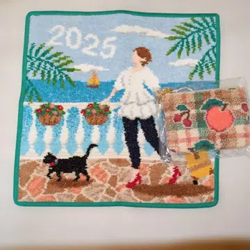 새상품 페이 아뉴얼 버전 2025 검은 고양이 레트로 후르츠 파우치