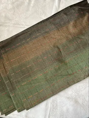 실크 그린 계열 그라데이션 기모노 1장 맞춤 평상복용