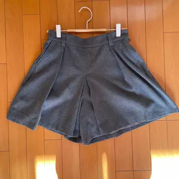 그레이 울 혼방 큐롯