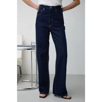 AZUL 하이웨스트 와이드 데님 One Wash