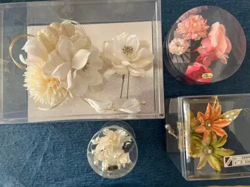 결혼식, 성인식 머리 장식 세트 4점