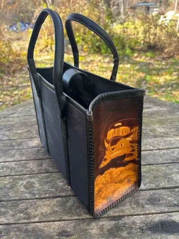 이웃집 토토로풍 자수 핸드크라프트 토트 백 (1점 한정)