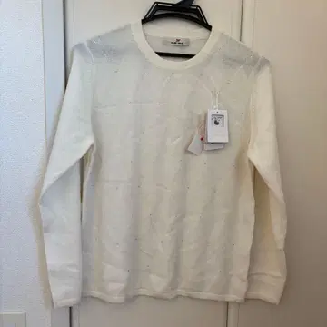 mei-mei 캐시미어 100% 화이트 스웨터