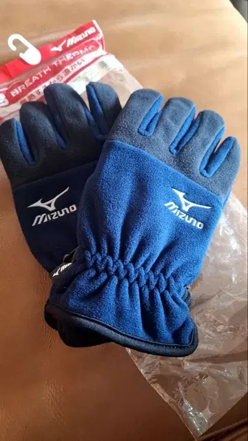 Mizuno 브레스서모 장갑 M~L 사이즈 네이비 플리스 그로브 새상품